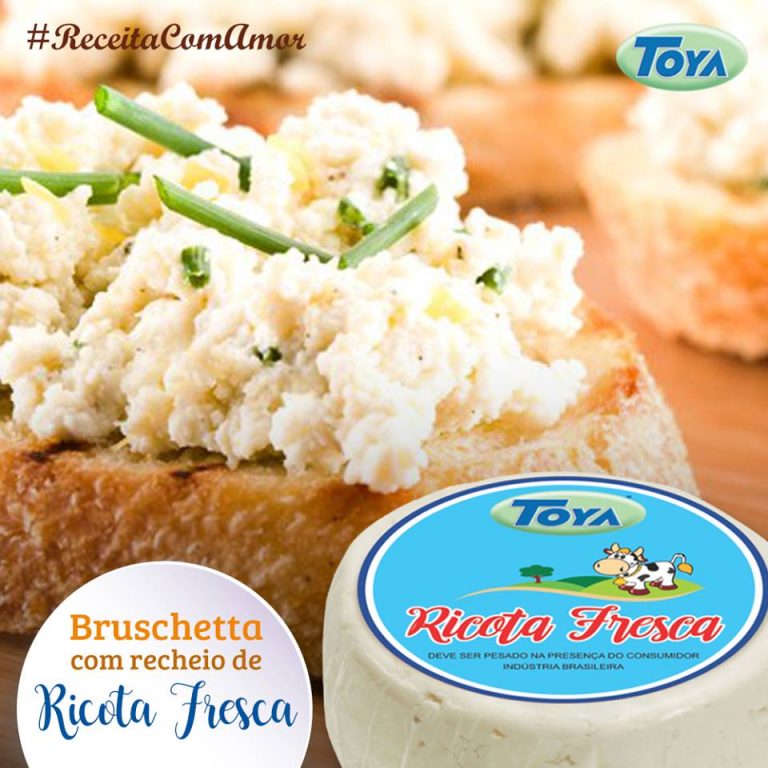 Leia mais sobre o artigo Bruschetta com recheio de Ricota Fresca Toya