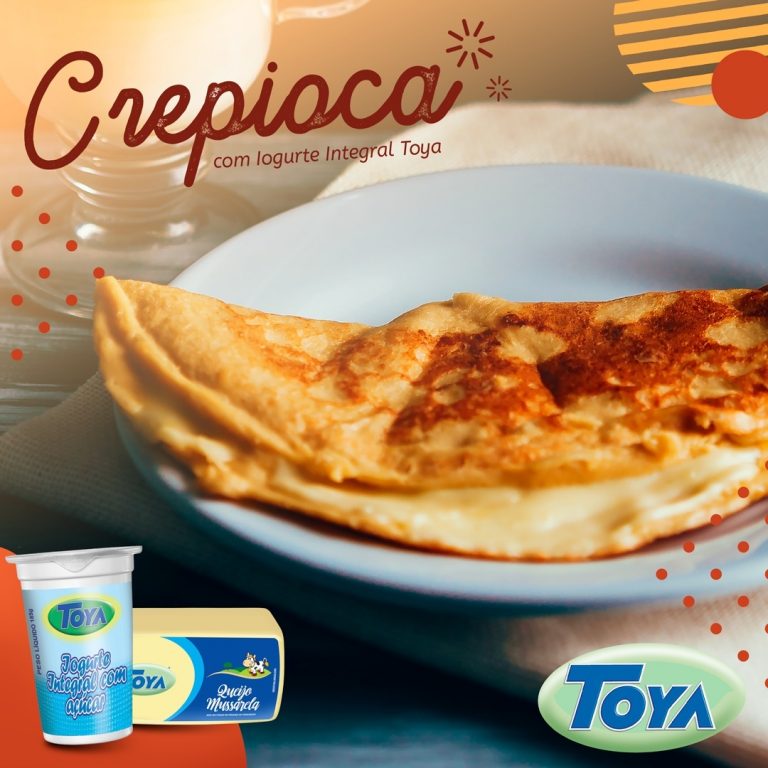 Crepioca com Iogurte Integral Toya