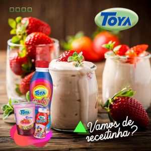 Leia mais sobre o artigo Mousse de morango usando iogurte Toya!
