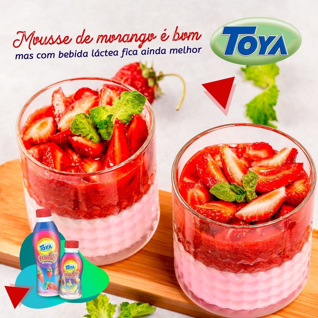No momento, você está visualizando Mousse de morango é bom – Mas com bebida láctea fica ainda melhor