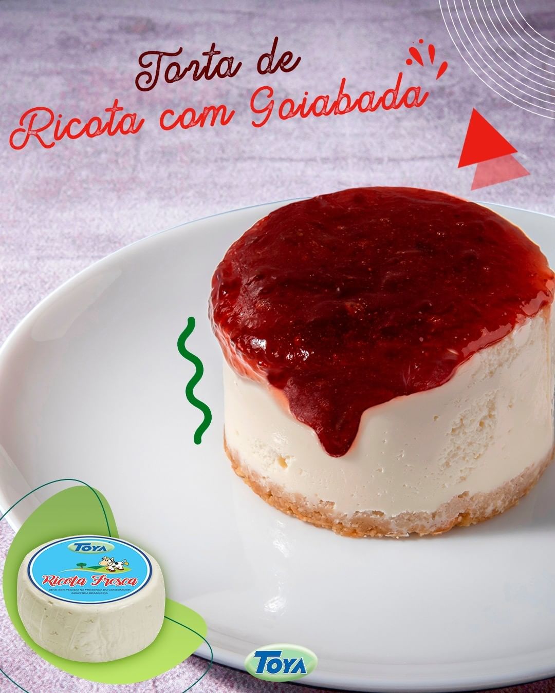 No momento, você está visualizando Torta de ricota com goiabada