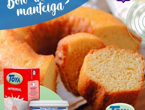 Se manteiga com pão já é delicioso, imagina um bolo de manteiga? 😋