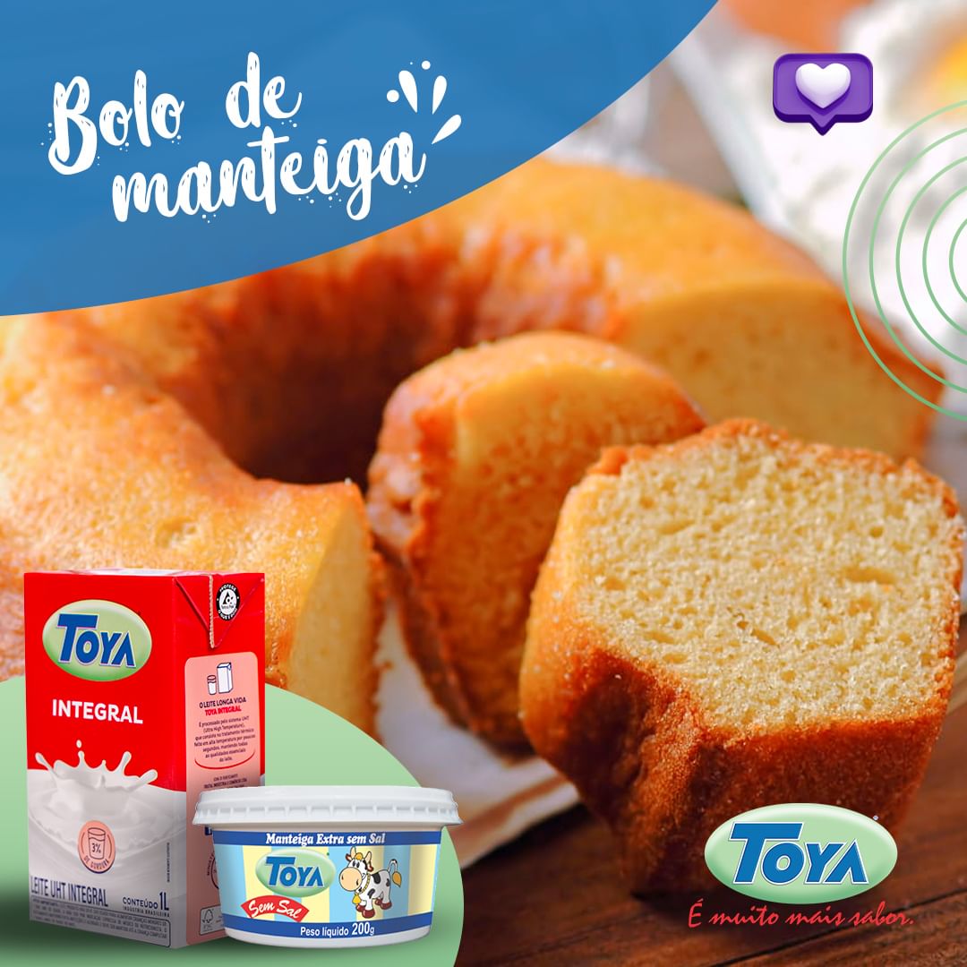 No momento, você está visualizando Se manteiga com pão já é delicioso, imagina um bolo de manteiga? 😋