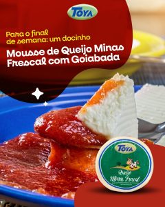 Leia mais sobre o artigo Mousse de Queijo Minas Frescal com Goiabada