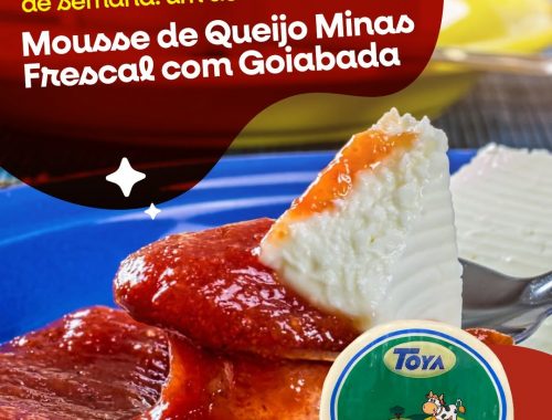 Mousse de Queijo Minas Frescal com Goiabada