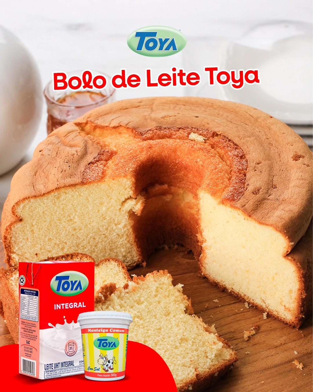 No momento, você está visualizando Bolo de Leite Toya