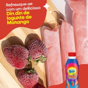 Geladinho de Iogurte de Morango Toya: uma sobremesa refrescante e fácil de preparar